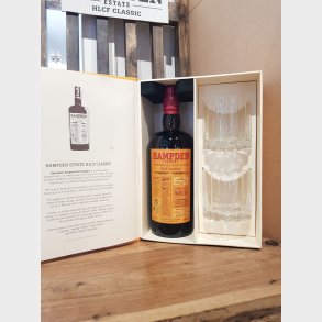 Hampden Estate Rum 60% HLCF Bog m/2 Riedel glas